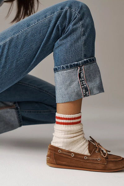 Free People Slim Shade Selvedge Jeans - True Blue