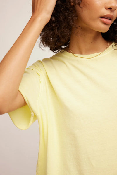 Free People Nina Tee- Yellow Finch