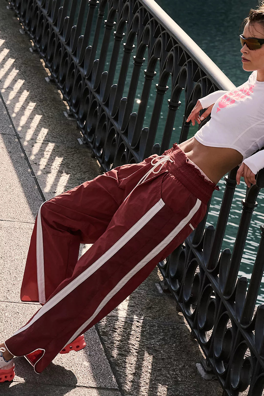 Free People Champ Is Here Pants - Sour Cherry