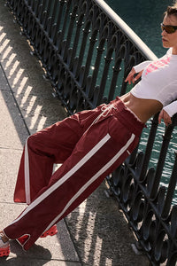 Free People Champ Is Here Pants - Sour Cherry