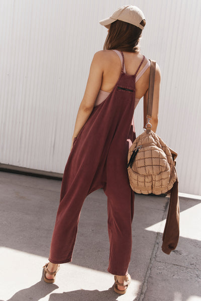 Free People Hot Shot Onesie- Sour Cherry