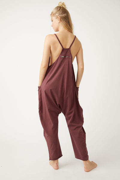 Free People Hot Shot Onesie- Pomegranate