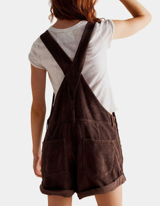 Free People Ziggy Shortalls - Barnwood