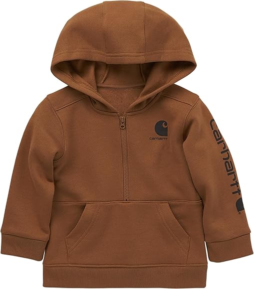 Carhartt Boys’ Fleece Long Sleeve Half Zip Hooded Sweatshirt (Child/Youth) - ALL