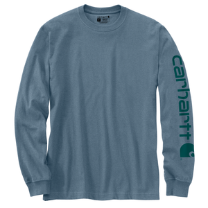 Carhartt Men's Loose Fit Heavyweight Long Logo Sleeve Graphic T-Shirts - ALL colors