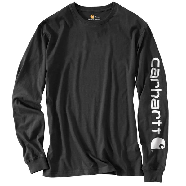Carhartt Men's Loose Fit Heavyweight Long Logo Sleeve Graphic T-Shirts - ALL colors