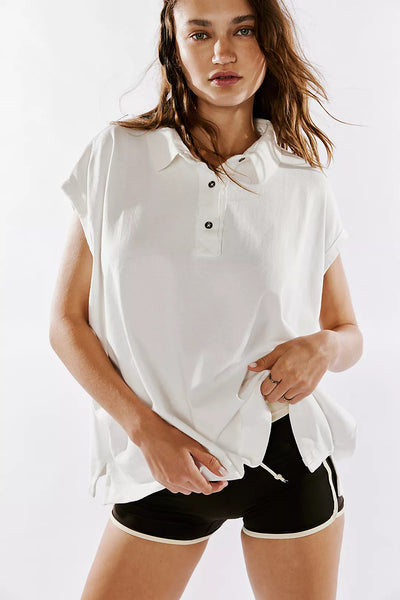 Free People We The Free Keep On Polo - Ivory