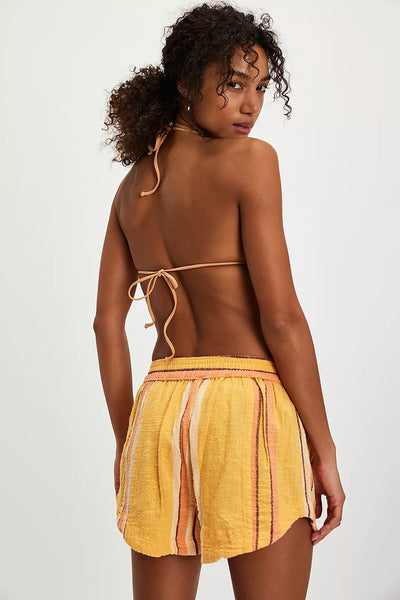 Free People Kalli Board Shorts - Yellow Combo