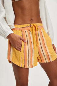 Free People Kalli Board Shorts - Yellow Combo