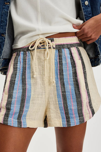 Free People Kalli Board Shorts - Sand Combo