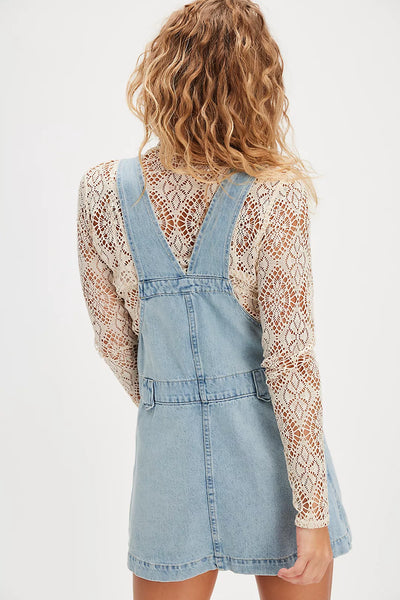 Free People We The Free Edie Denim Skirtall - Apple Blues