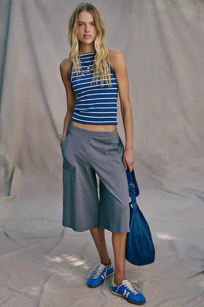 Free People Mia Tank Stripe - Navy Combo