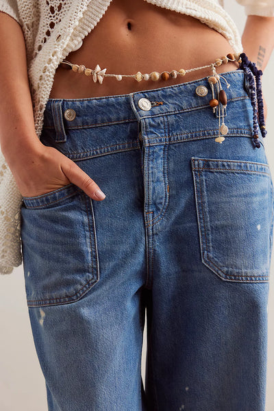 Free People We The Free Palmer Cuffed Jeans - 100 Years