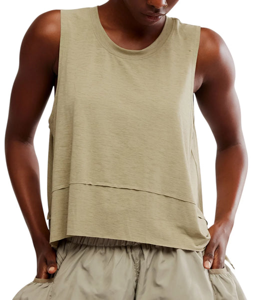 Free People Tempo Tank - Sage Stone