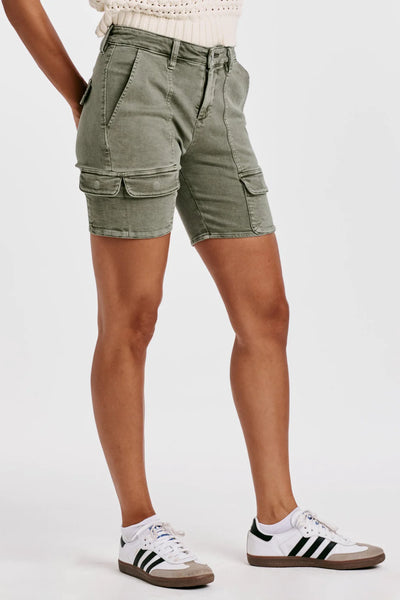 Ruthie High Rise Shorts- Army Moss