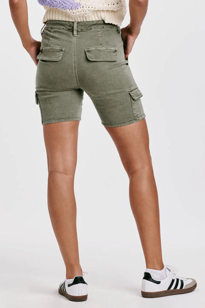 Ruthie High Rise Shorts- Army Moss