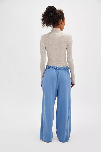 Free People Don’t Wait Up Lounge Pants - Harbor Combo