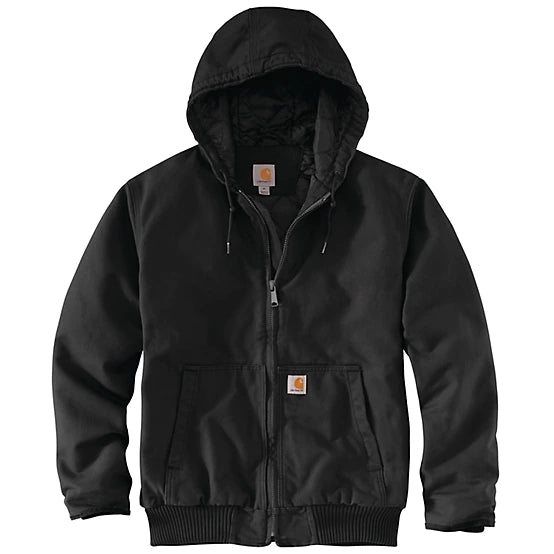 Carhartt Men's Insulated Active Washed Duck Jacket - Black