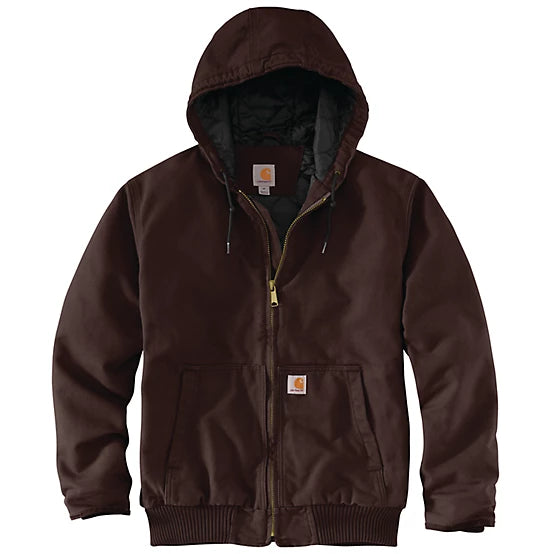 Carhartt Men's Insulated Active Washed Duck Jacket - Dark Brown