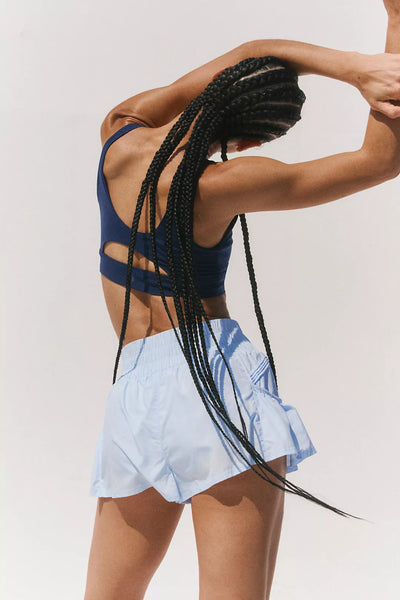 Free People Get Your Flirt On Shorts- Baseline Blue