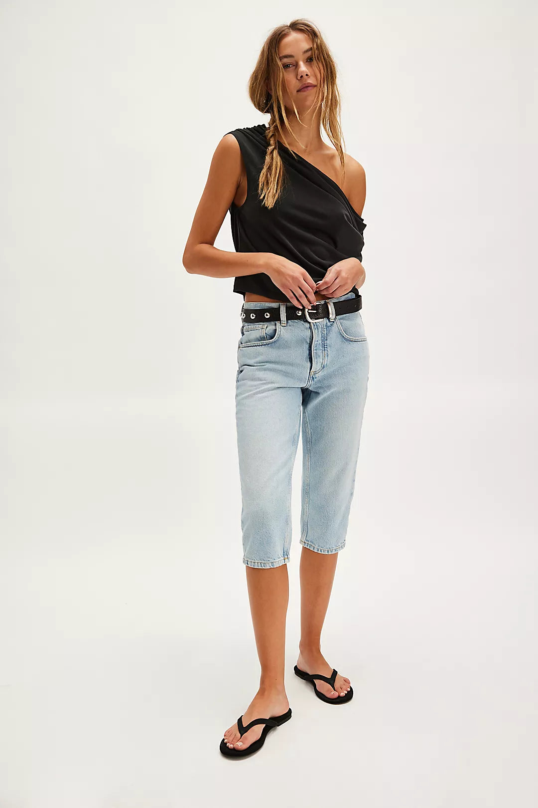 Free People Blake Knit Top - Black