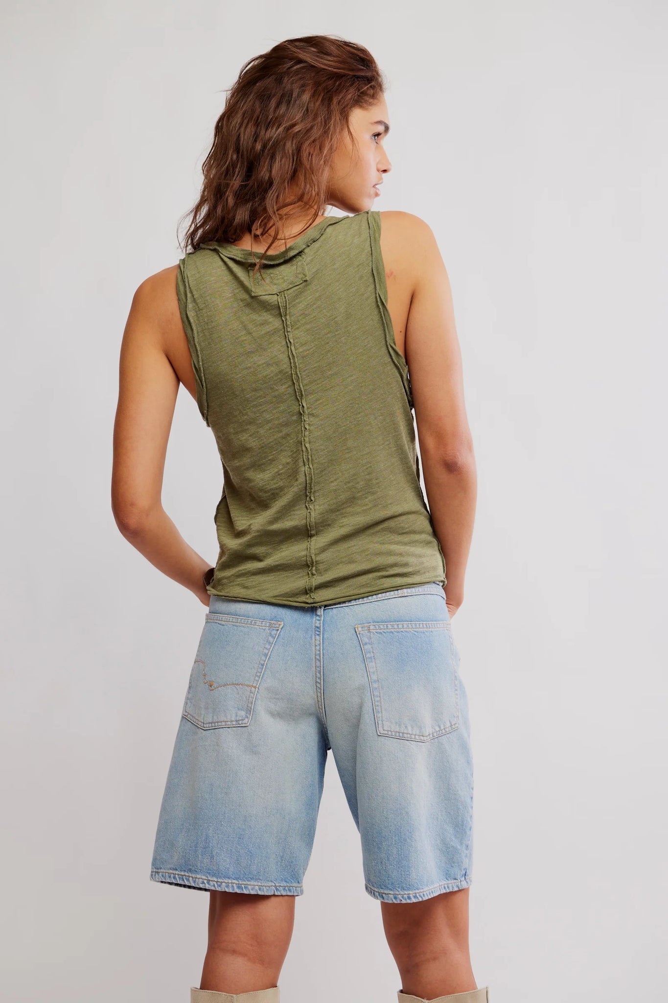 Free People We The Free Easy Tank - Peat Moss