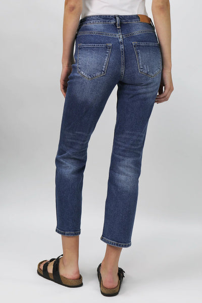 Jodi High Rise Cropped Straight Jeans- Cape Town