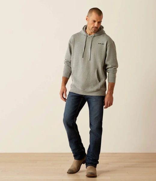 Ariat Bold Hex Hoodie - Grey Heather