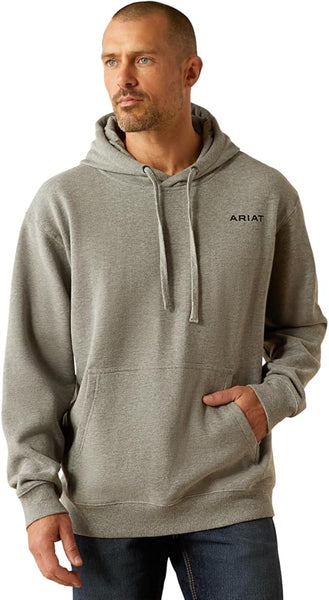 Ariat Bold Hex Hoodie - Grey Heather