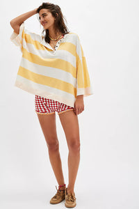 Free People We The Free Wonderful Tee - Yellow Combo
