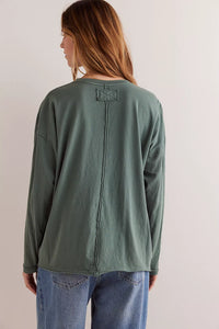 Free People Nina Long-Sleeve Tee - Topiary