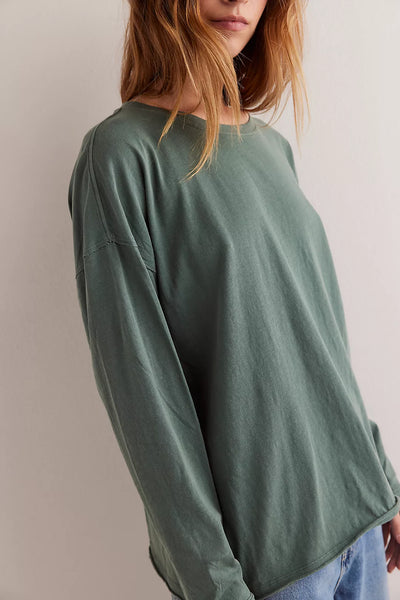 Free People Nina Long-Sleeve Tee - Topiary