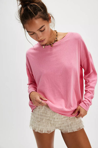 Free People Nina Long-Sleeve Tee - Flowering Ginger