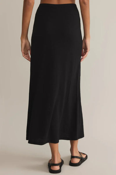 ZSupply Delavine Textured Midi Skirt - Black