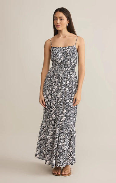 Zsupply Toluca Ynez Floral Maxi Dress - Eclipse