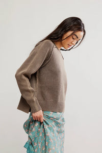 Free People Spring Street Pullover - French Chocolate