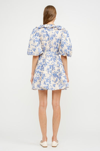 Josefine Floral Dress - Blue