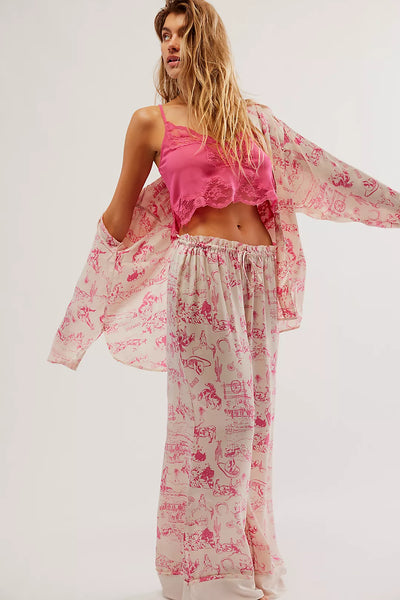 Free People Dreamy Days PJ Set - Tea Combo