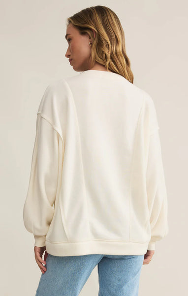 ZSupply Out Of Towner Sweatshirt- Sea Salt