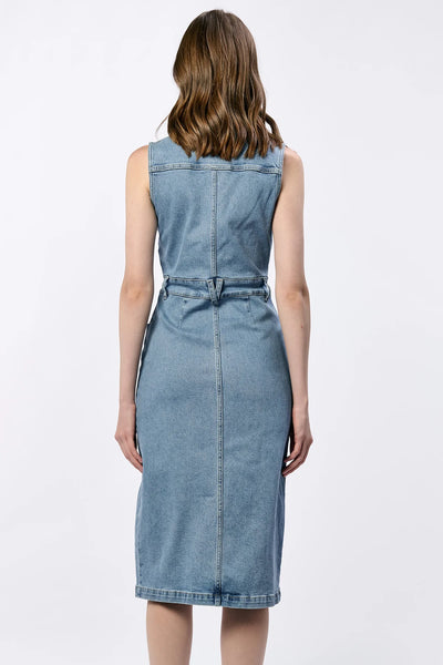 Trish Denim Dress - Oasis