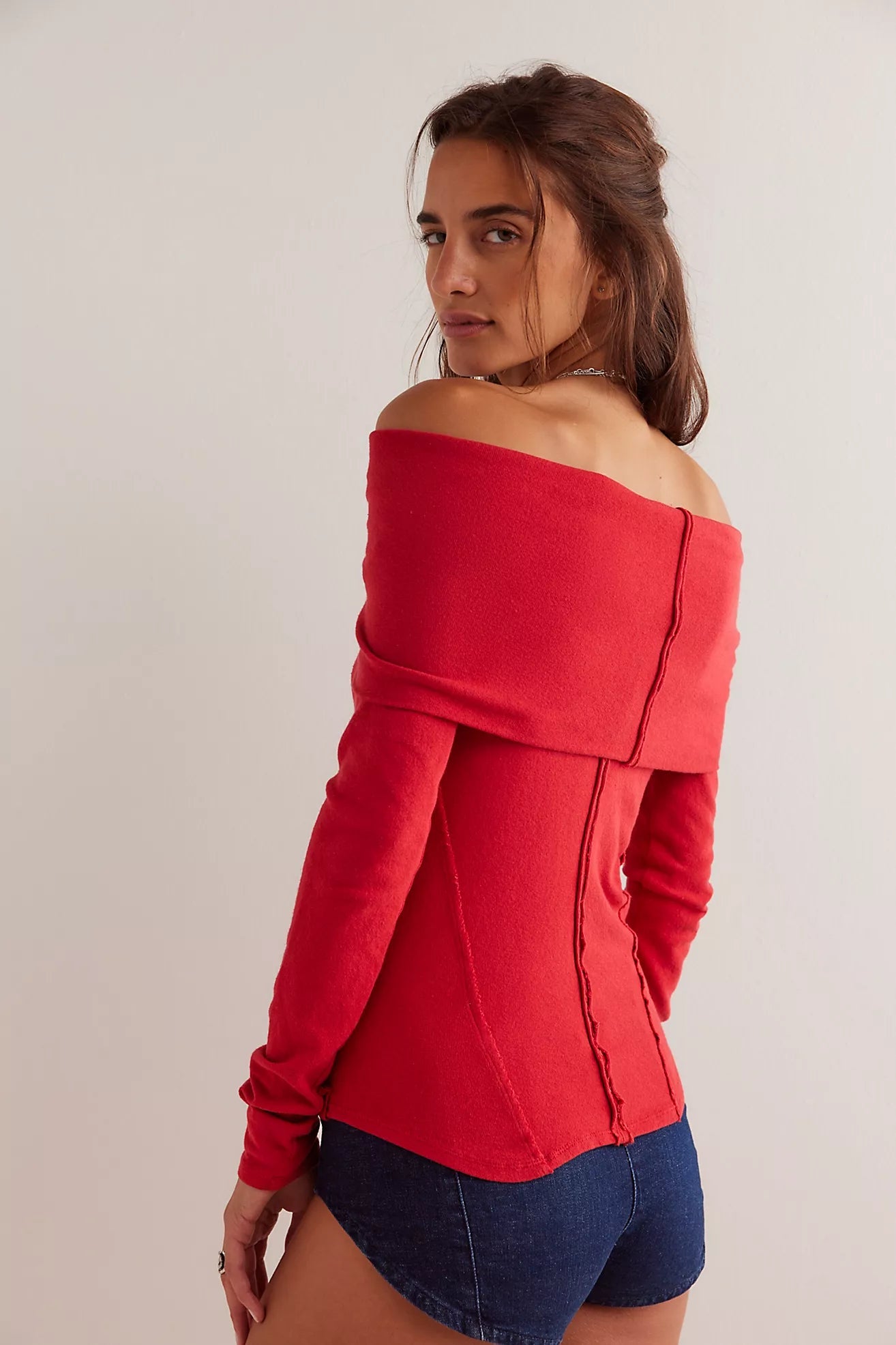 Free People We The Free Iris Layering Top - Samba Red