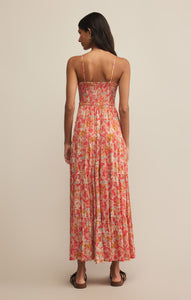 ZSupply Balos Jardin Floral Midi Dress - Persimmon