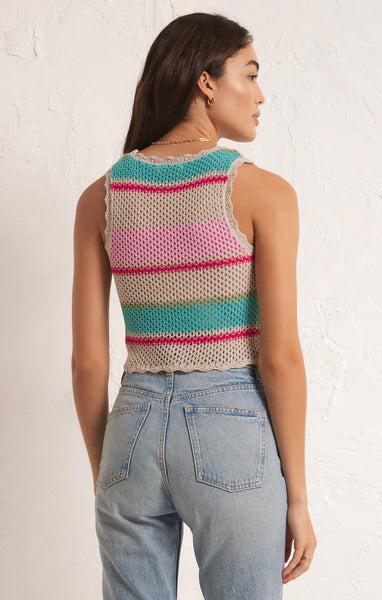 ZSupply Sol Stripe Sweater Tank- Natural