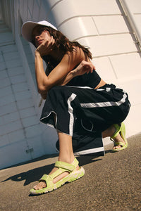 Free People Champ Is Here Pants - Black/White Combo