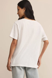 ZSupply Lively Slub V-Neck Tee - White