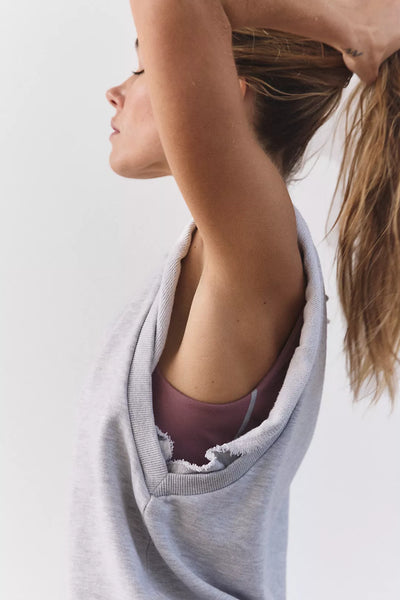 Free People Flutter Tank - Heathered Grey