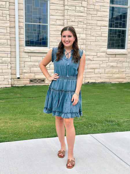 Melodie Dress - Blue Denim