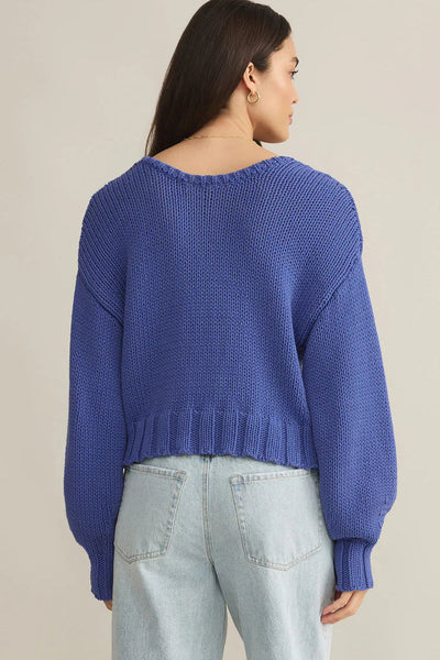 ZSupply Vida Reversible Sweater - Riviera Blue