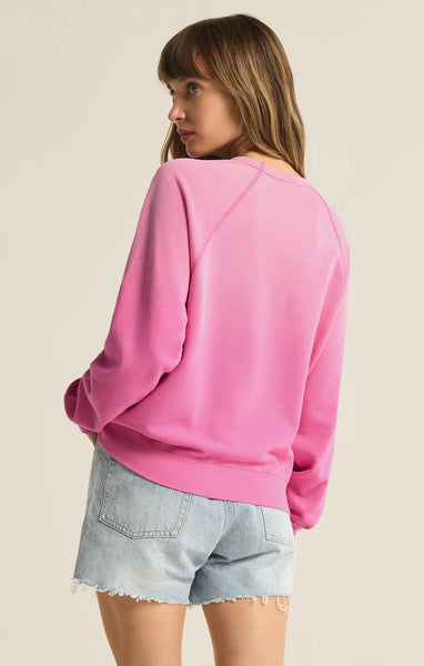 ZSupply Washed Ashore Pullover- Heartbreaker Pink