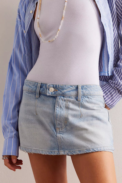 Free People We The Free Gallivanting Peekaboo Skort - Aegean